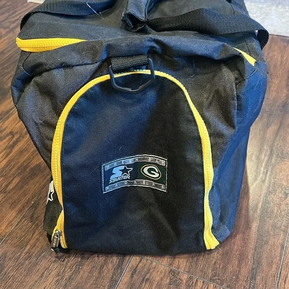 VTG 90’s Starter Green Bay Packers black yellow green Duffle Bag NFL Football